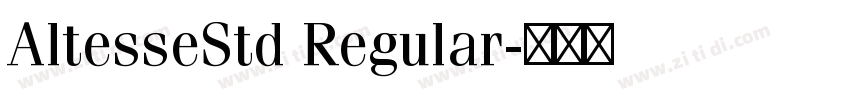 AltesseStd Regular字体转换